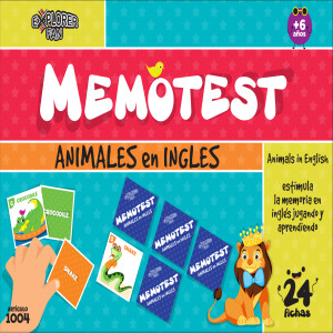 1004 - MEMOTEST ANIMALES EN INGLES