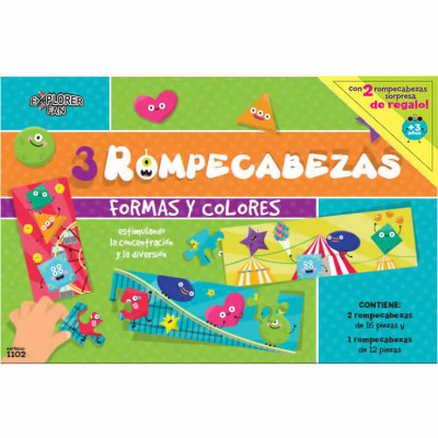 1102+ - ROMPECABEZAS DE FORMAS Y COLORES C/SORPRESA